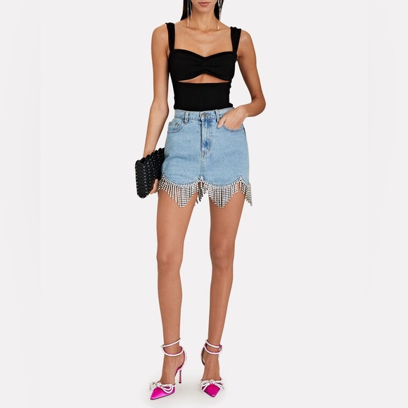 Agolde Isla Cut-Out Organic Cotton Tank Top - Size Medium - Picture 2 of 4